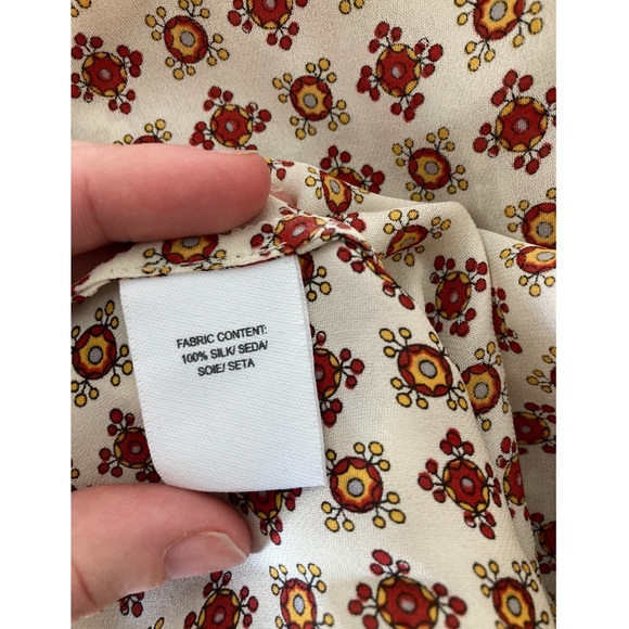 Derek Lam Printed Layered Flowy Silk Mini Dress size 6 - Picture 8 of 8